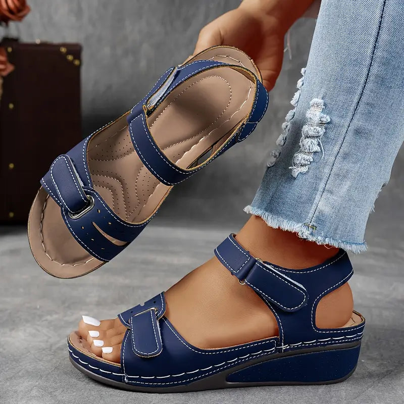 Soft Leather Orthopedic Comfort Sandals for Women Summer Casual Wear