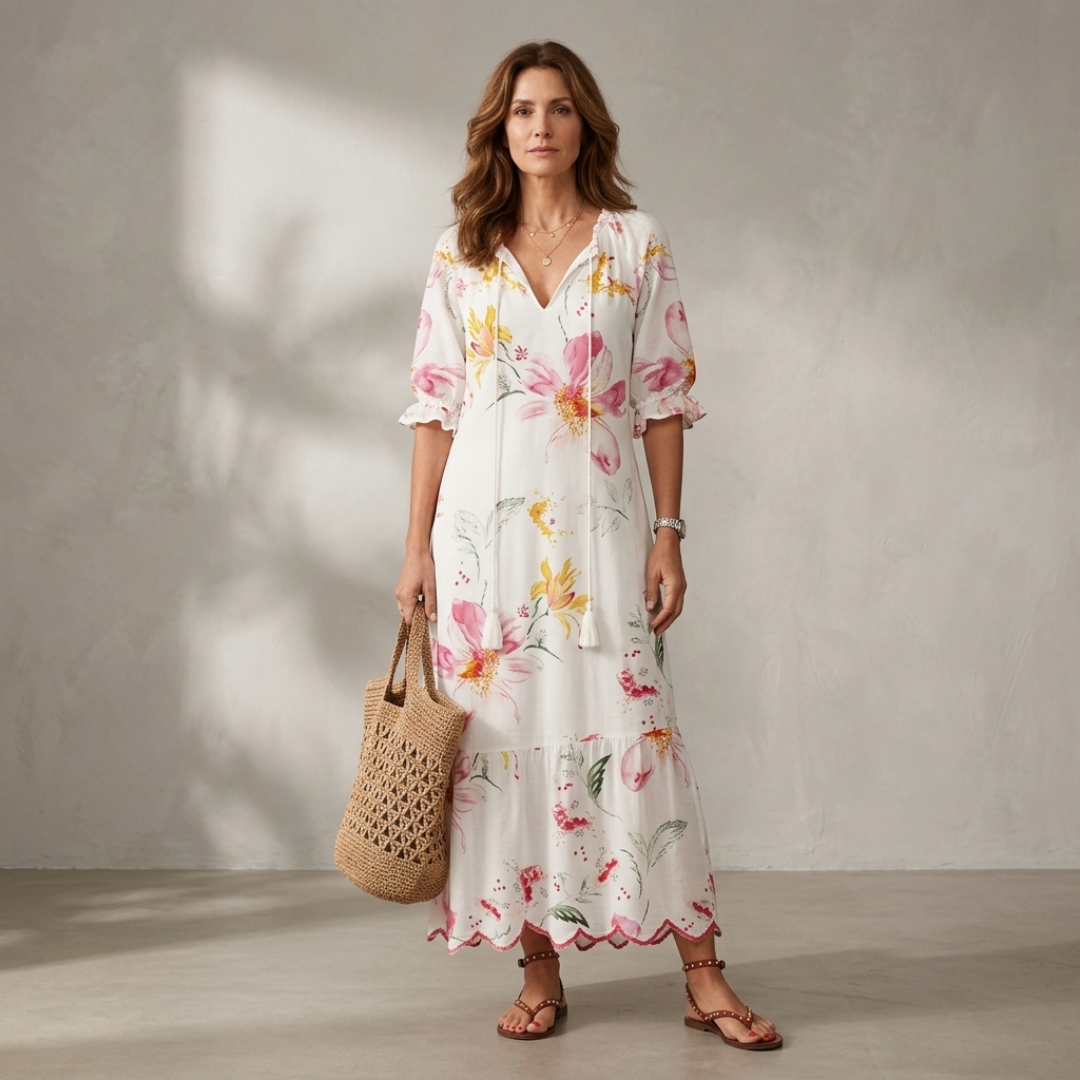 Lana - Figure-Flattering Boho Maxi Dress