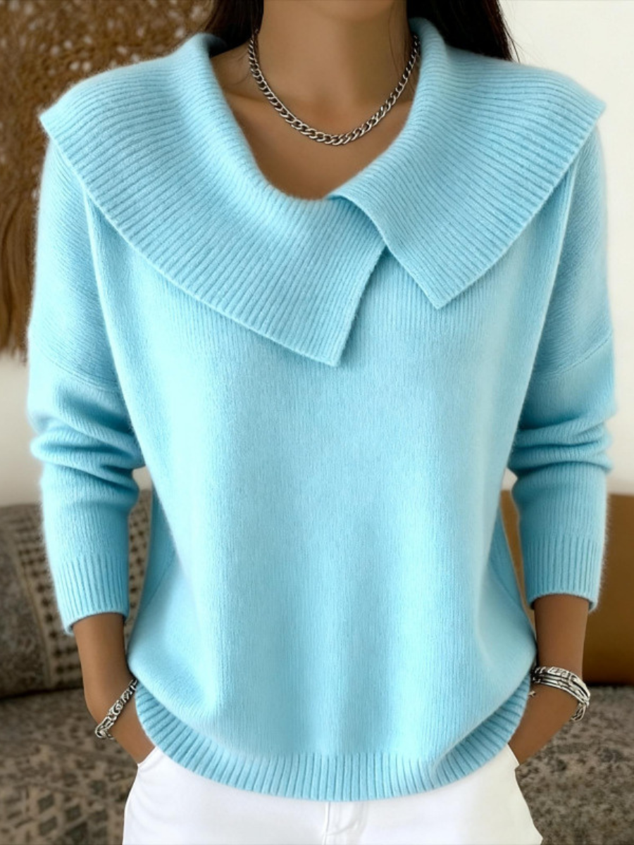 Cassidy | Sweater with Soft Collar
