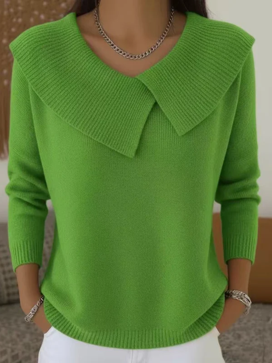 Cassidy | Sweater with Soft Collar