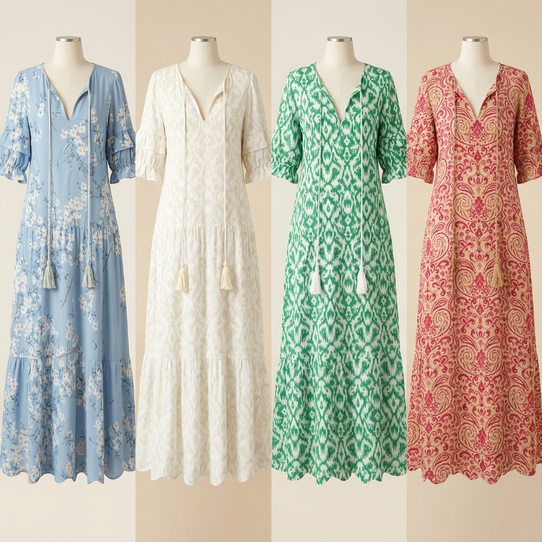 Lana - Figure-Flattering Boho Maxi Dress