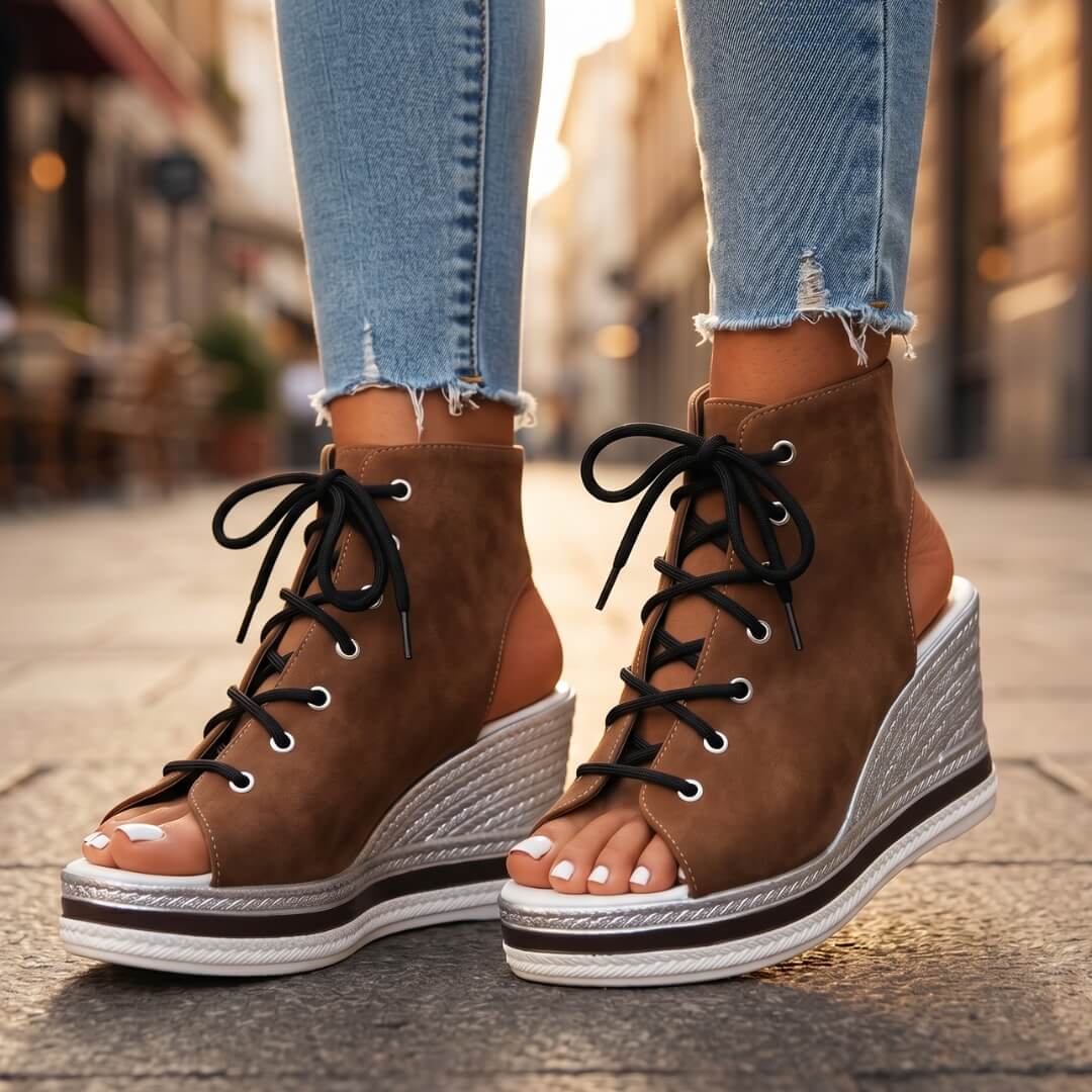 Ronnie Wedge Sandals