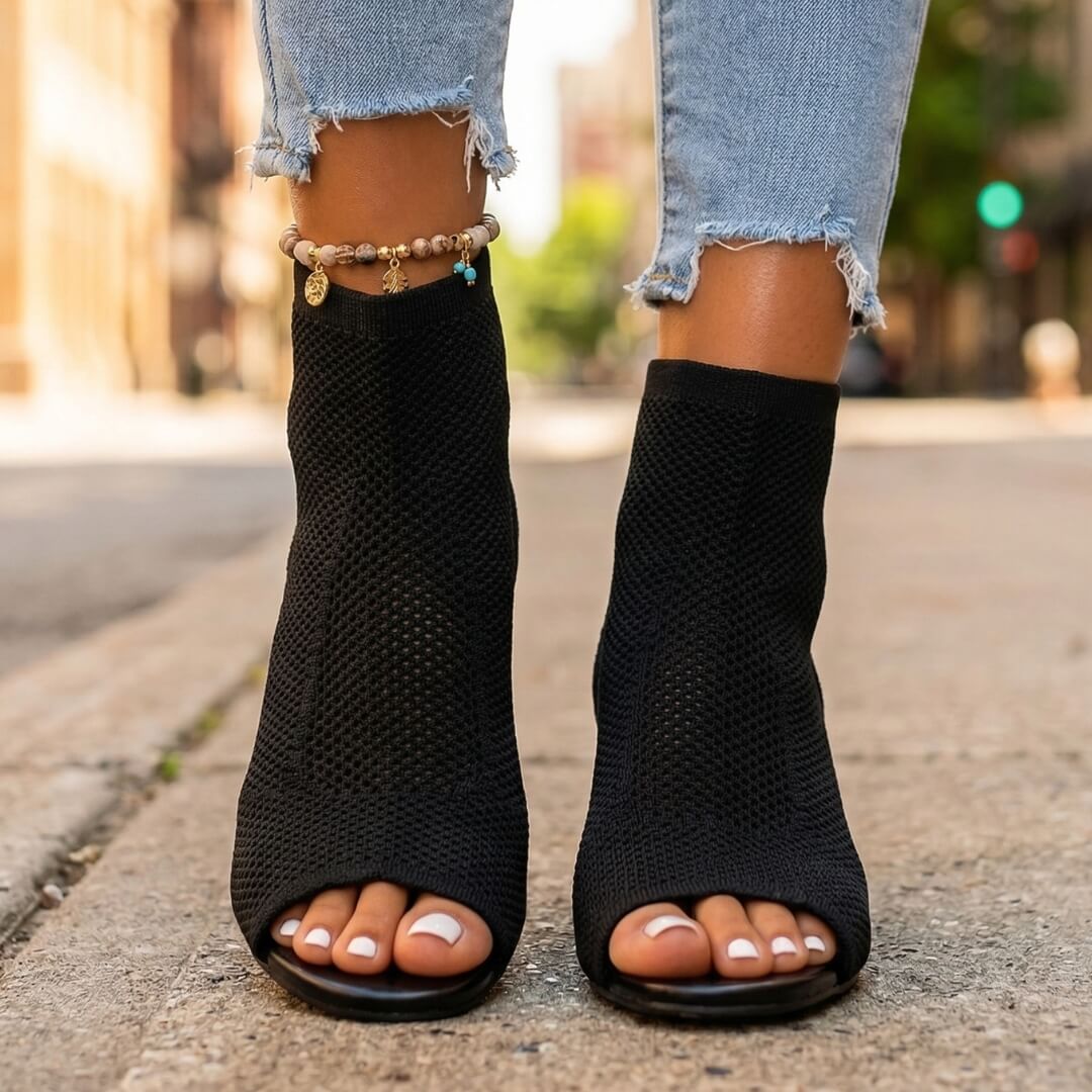 Cira Mesh Heels