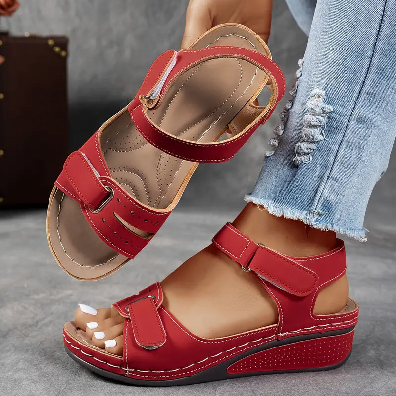 Soft Leather Orthopedic Comfort Sandals for Women Summer Casual Wear