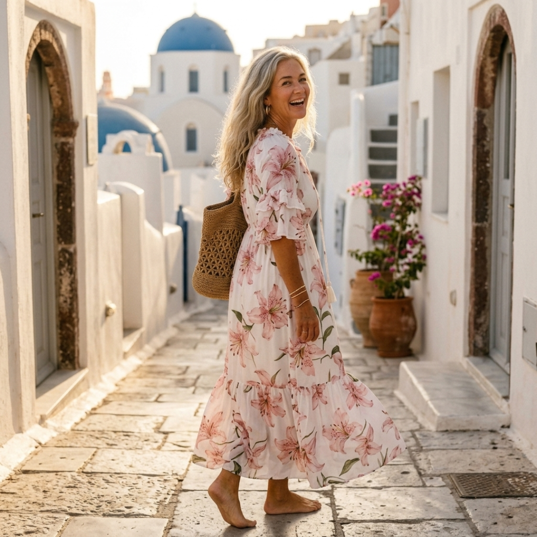Lana - Figure-Flattering Boho Maxi Dress