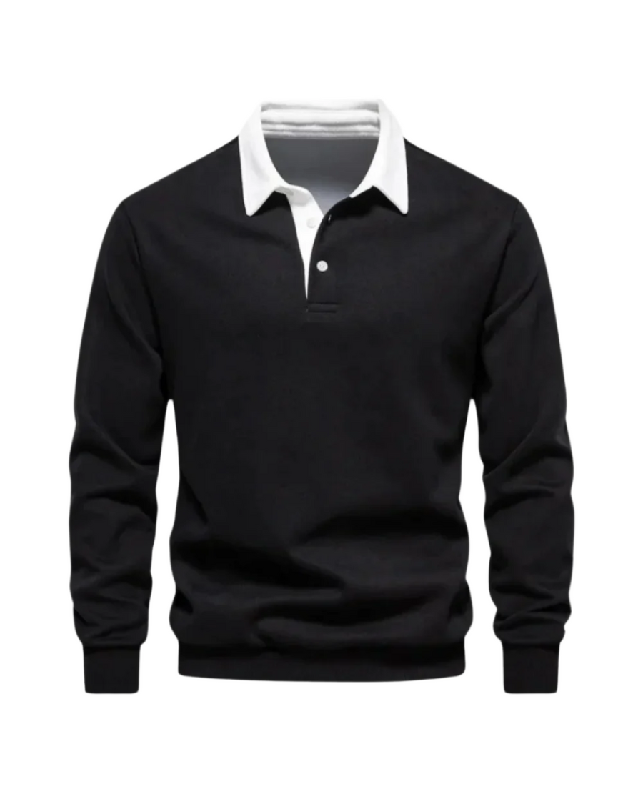 Dale - Casual Polo Knit Sweater