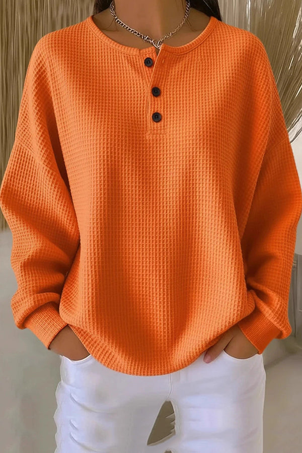 Harper Lane™ | Loose-Fitting Blouse with Buttons