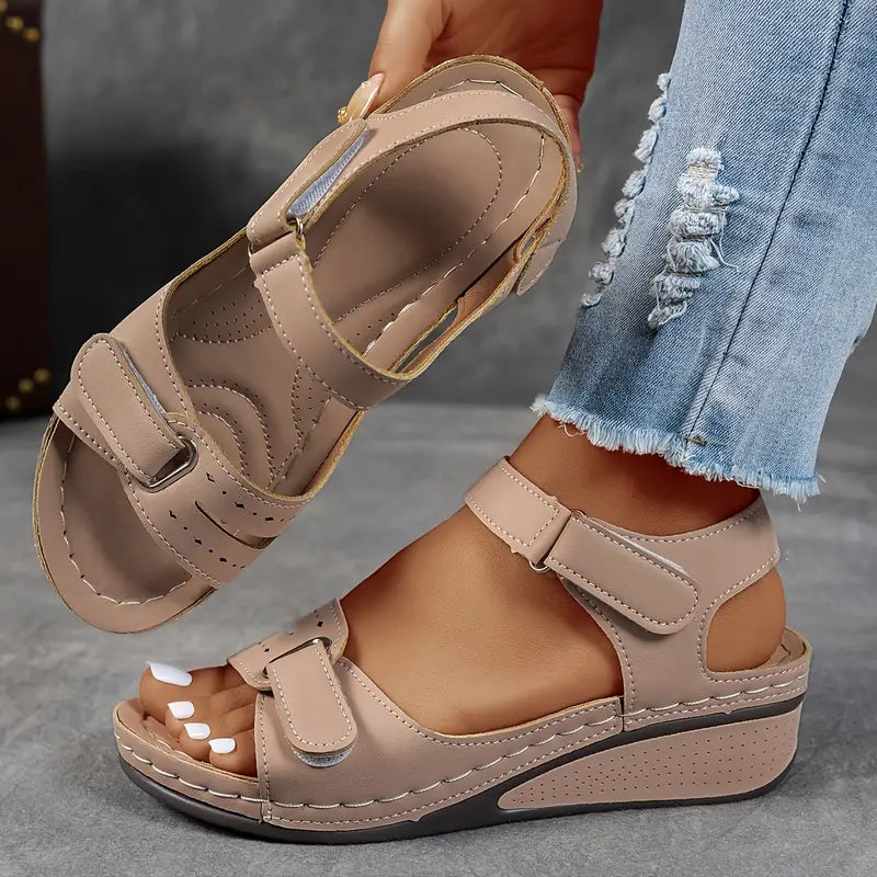 Soft Leather Orthopedic Comfort Sandals for Women Summer Casual Wear