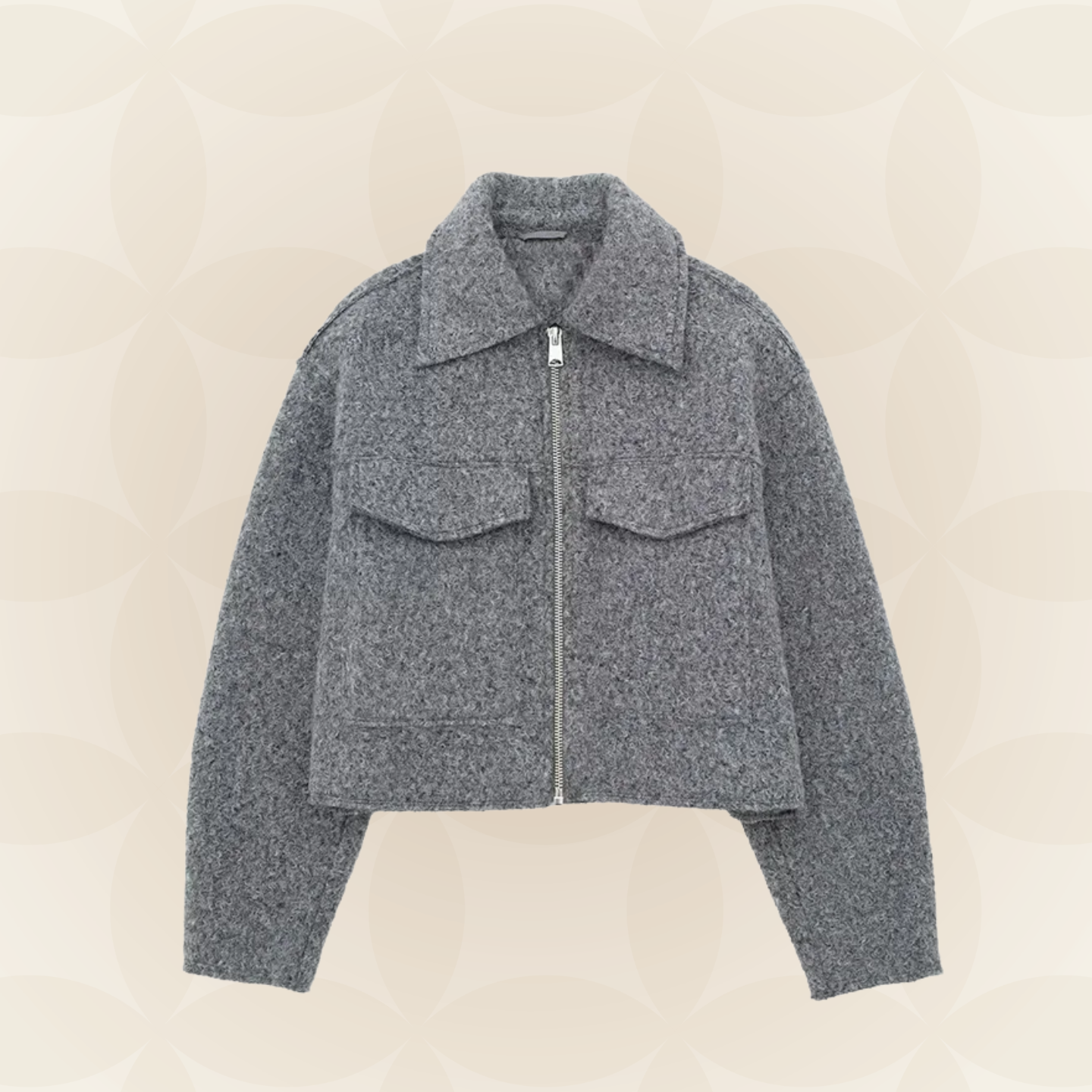 Willie – Vintage jas met rits en reverskraag