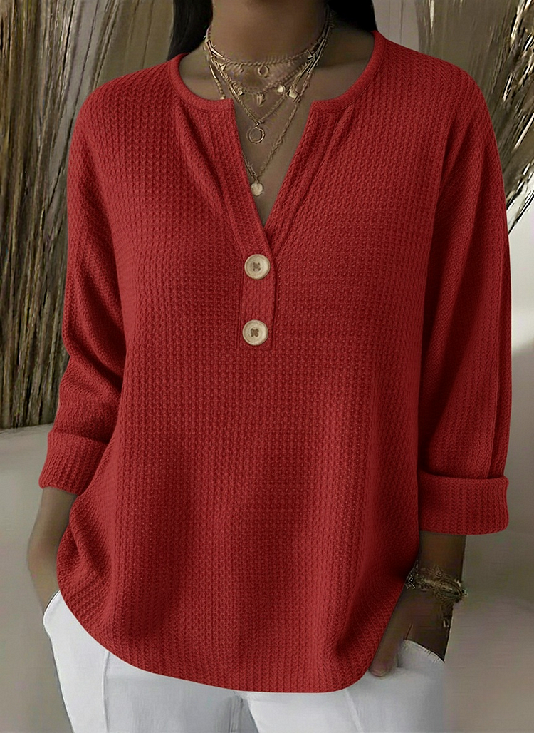 Kyla | V-Neck Polo Sweater