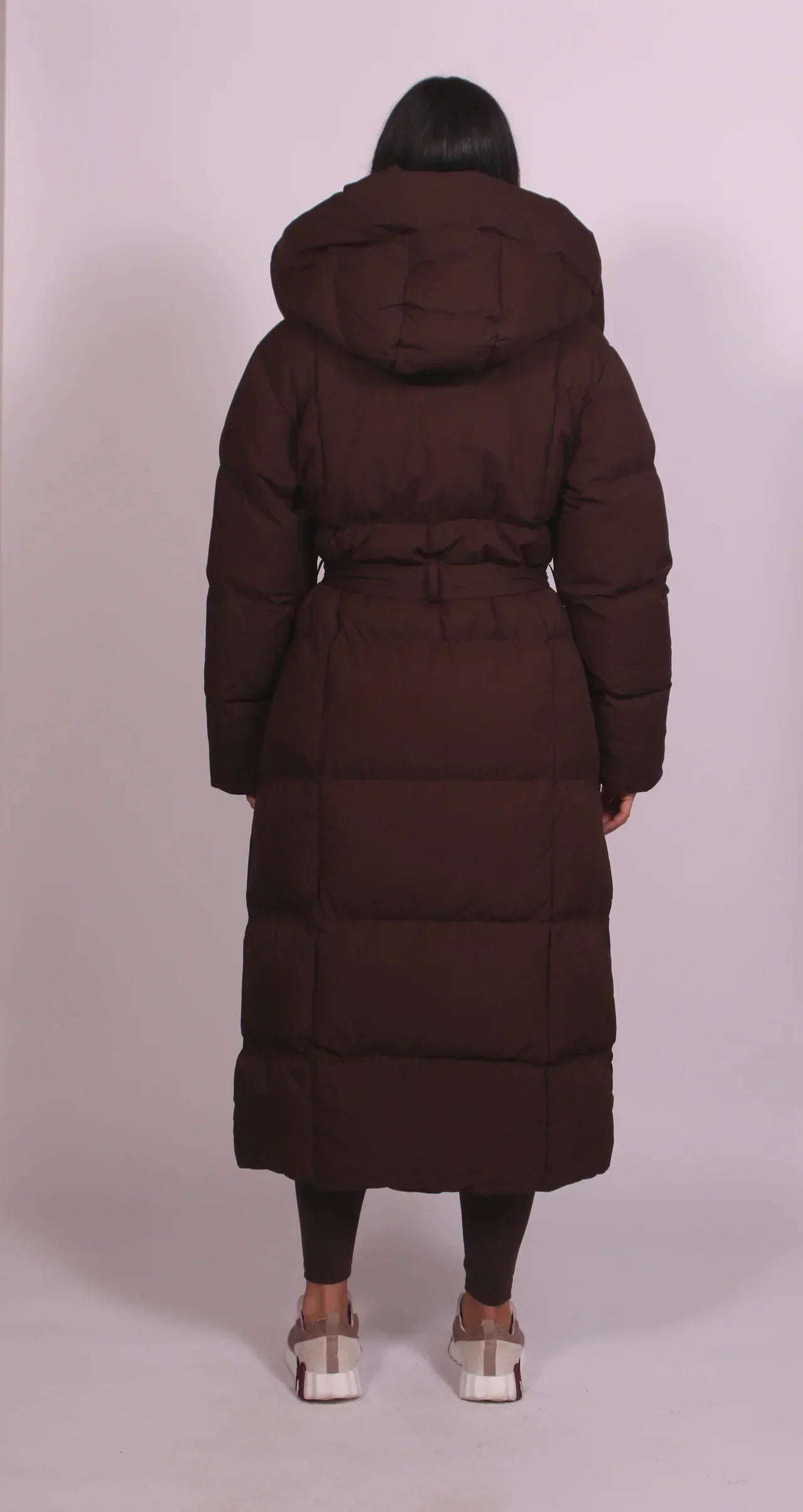 Kelly – Long Belted Puffer Coat