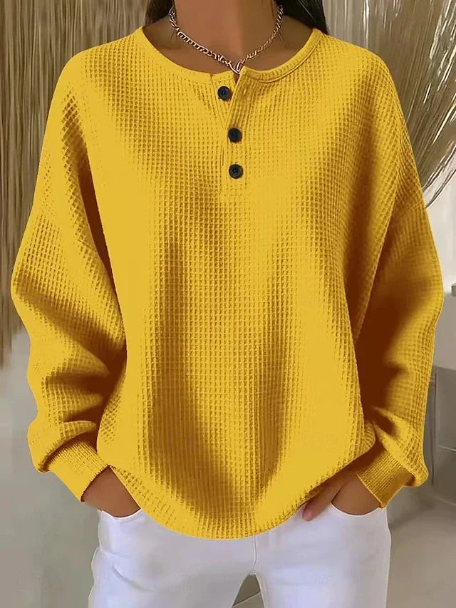Harper Lane™ | Loose-Fitting Blouse with Buttons