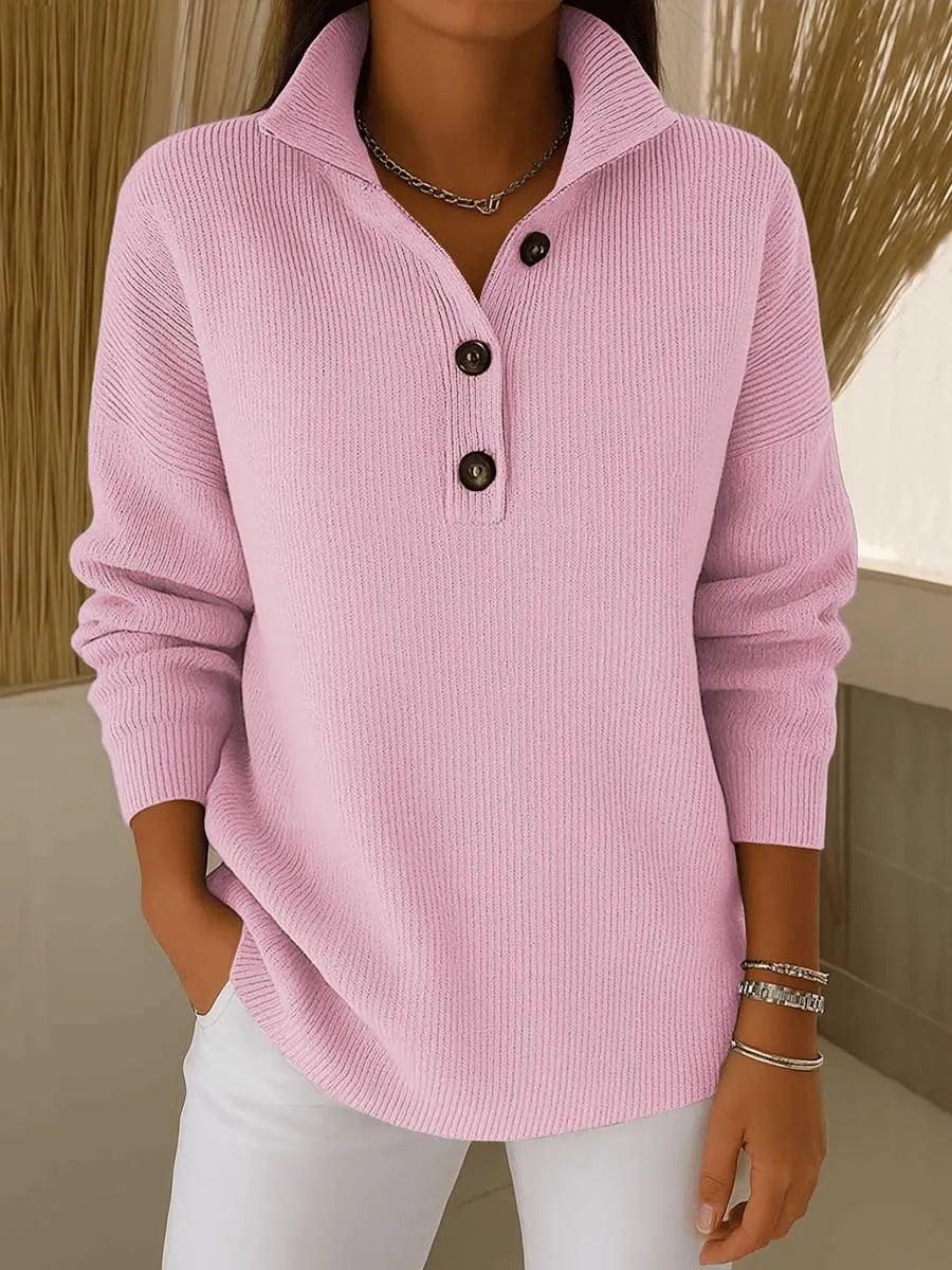 Felice | V-Neck Polo Sweater