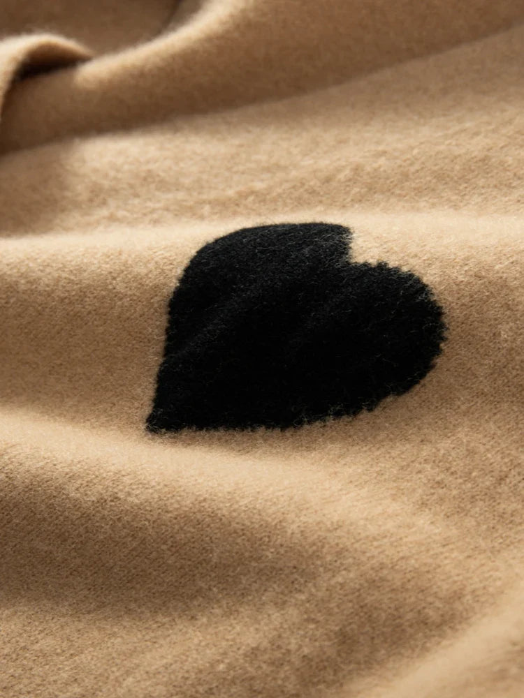 CASHMERE HEART CARDIGAN