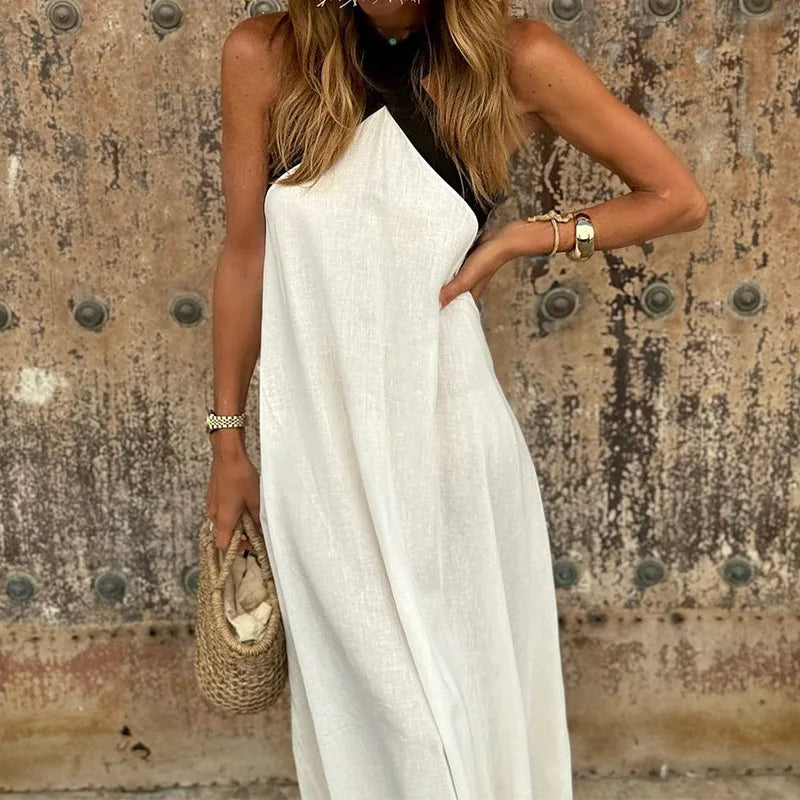 The Saoirise Linen Maxi Dress