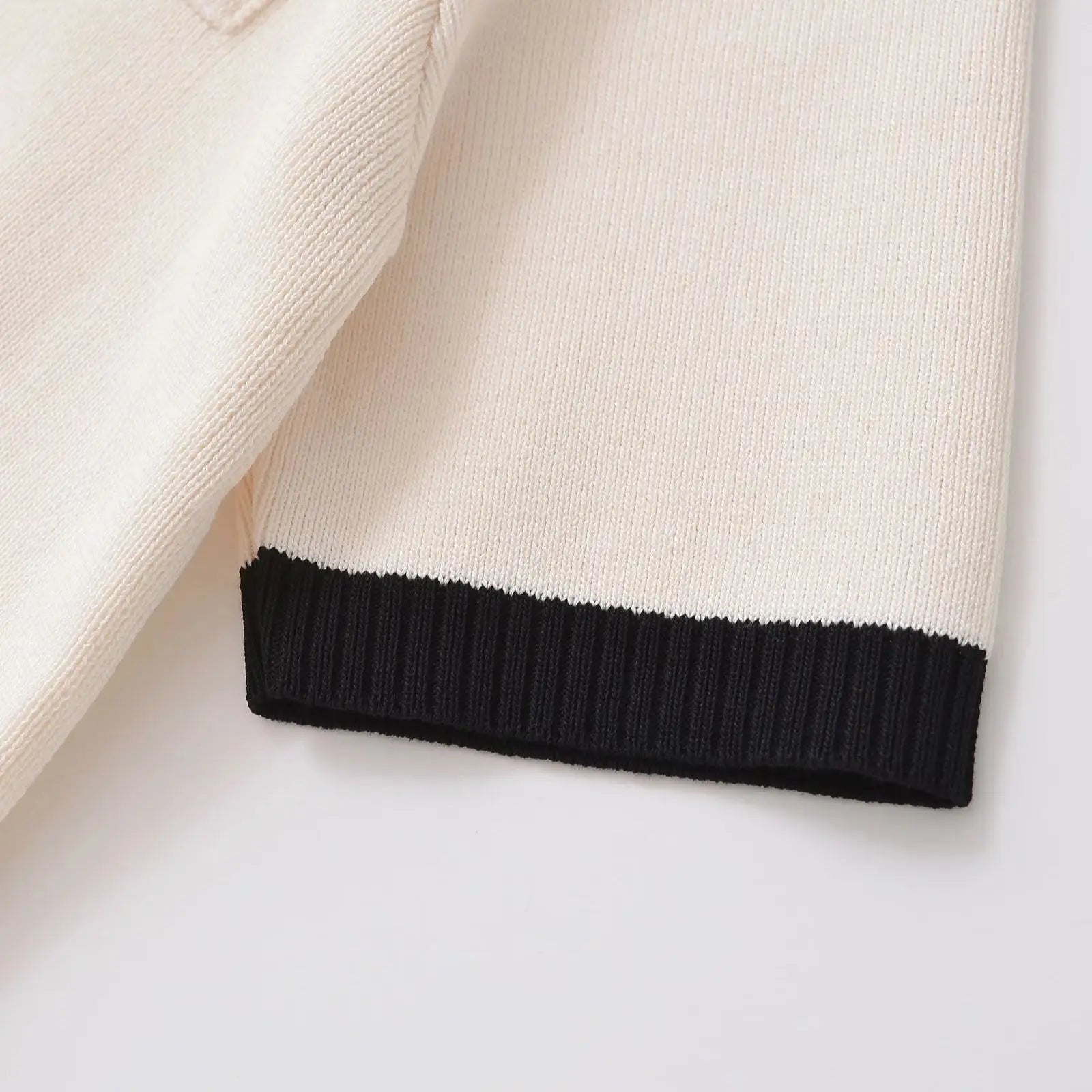CONTRAST TRIM SHORT SLEEVE CARDIGAN