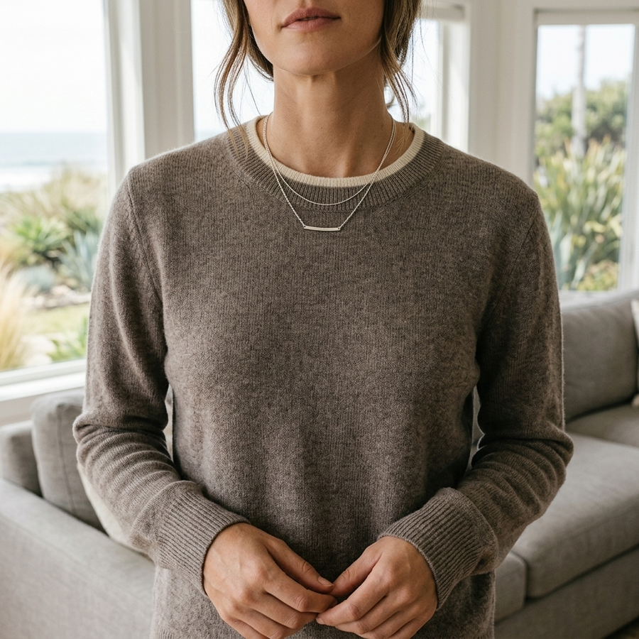 PURE CASHMERE ROUND NECK PULLOVER