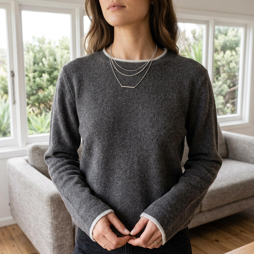 PURE CASHMERE ROUND NECK PULLOVER
