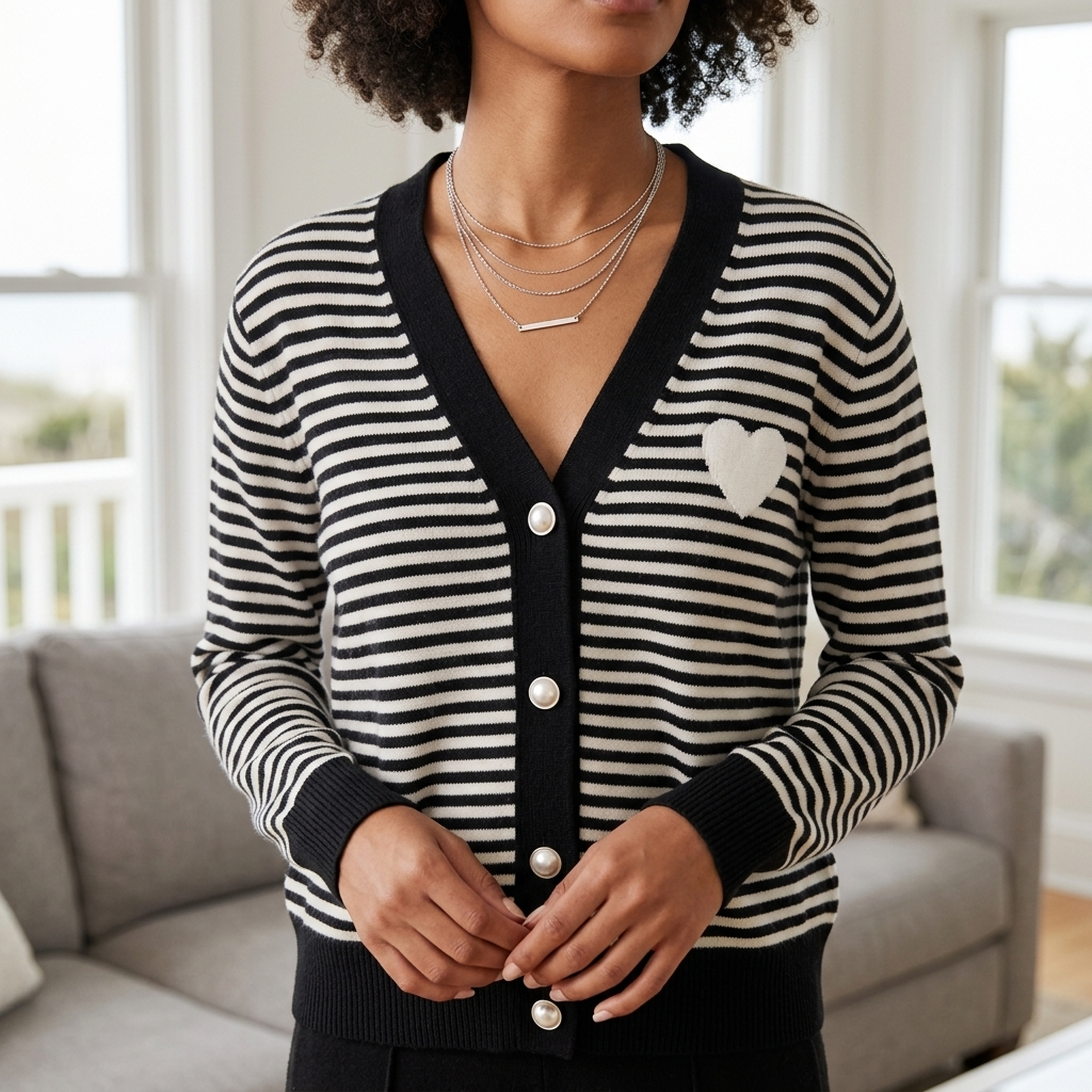 CASHMERE HEART CARDIGAN
