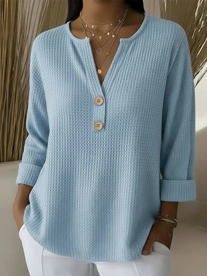 Kyla | V-Neck Polo Sweater