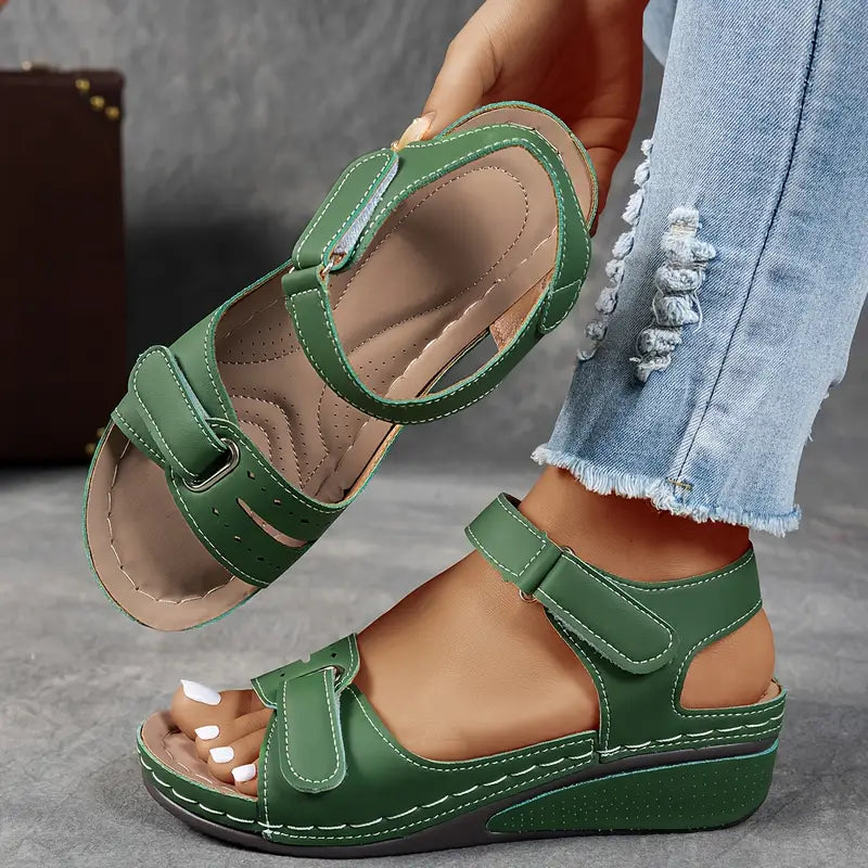 Soft Leather Orthopedic Comfort Sandals for Women Summer Casual Wear