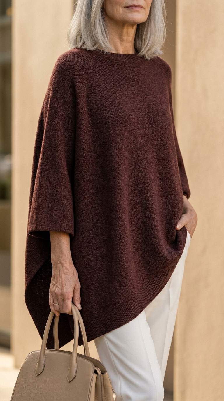 Sophie | The Celeste Cape-Knit Poncho