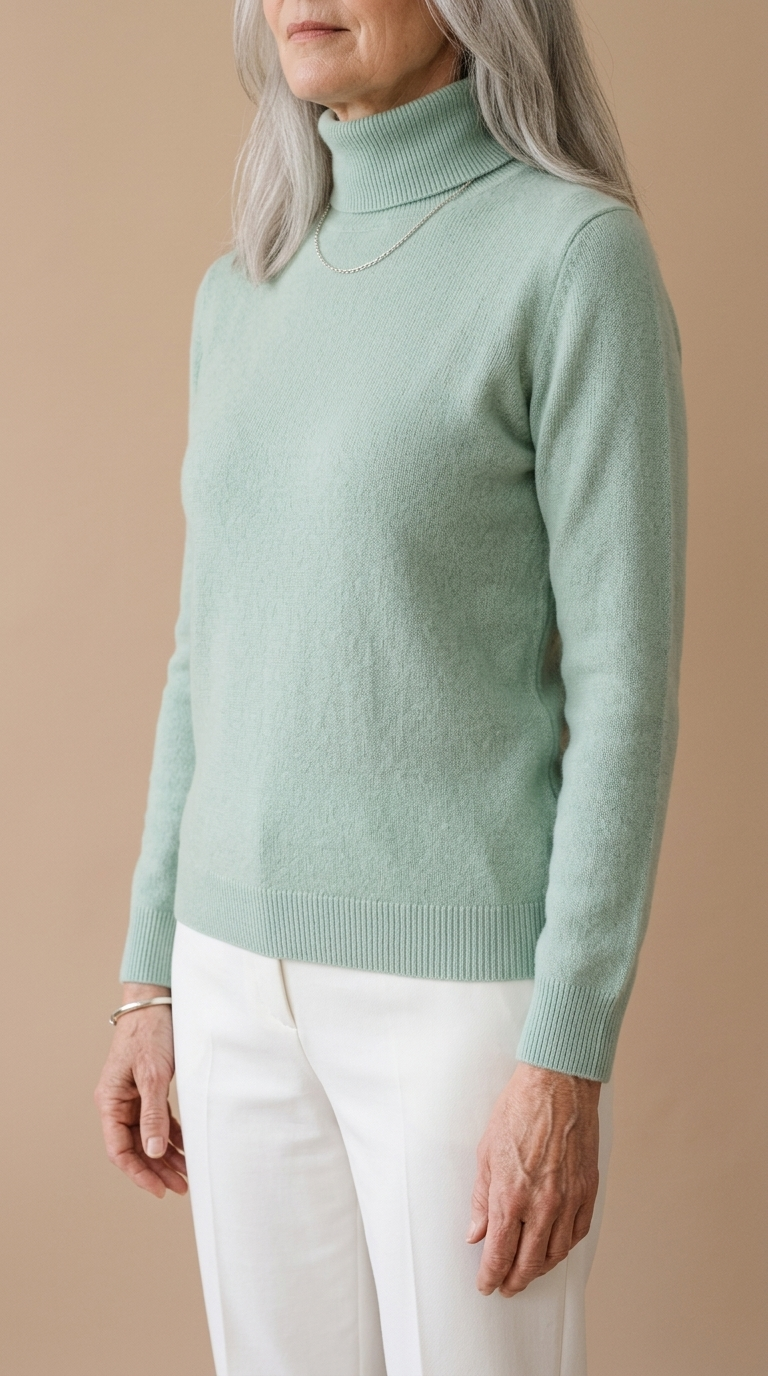 Mira | Mink-Cashmere Turtleneck