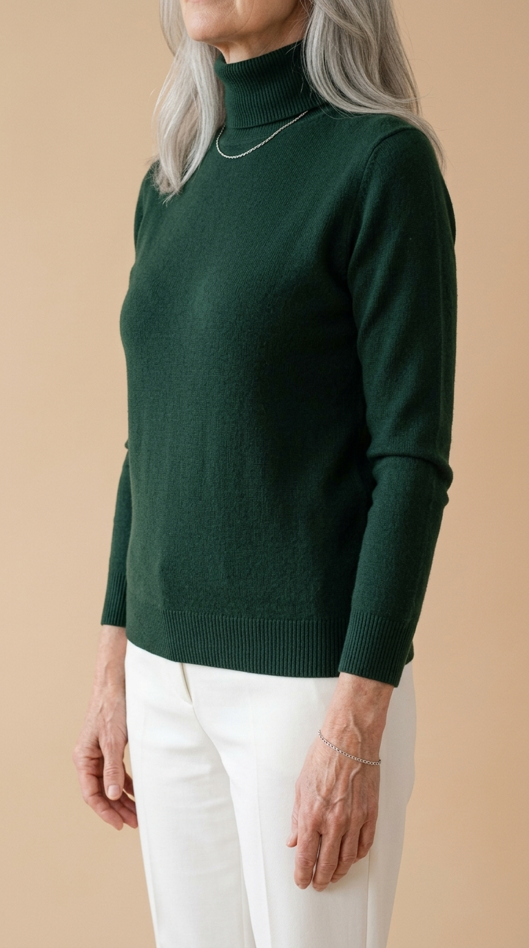 Mira | Mink-Cashmere Turtleneck