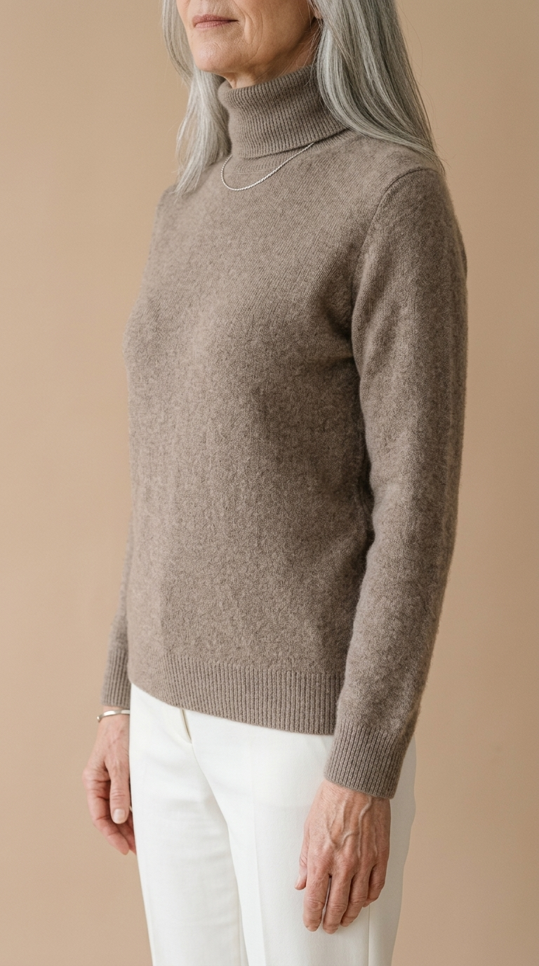 Mira | Mink-Cashmere Turtleneck