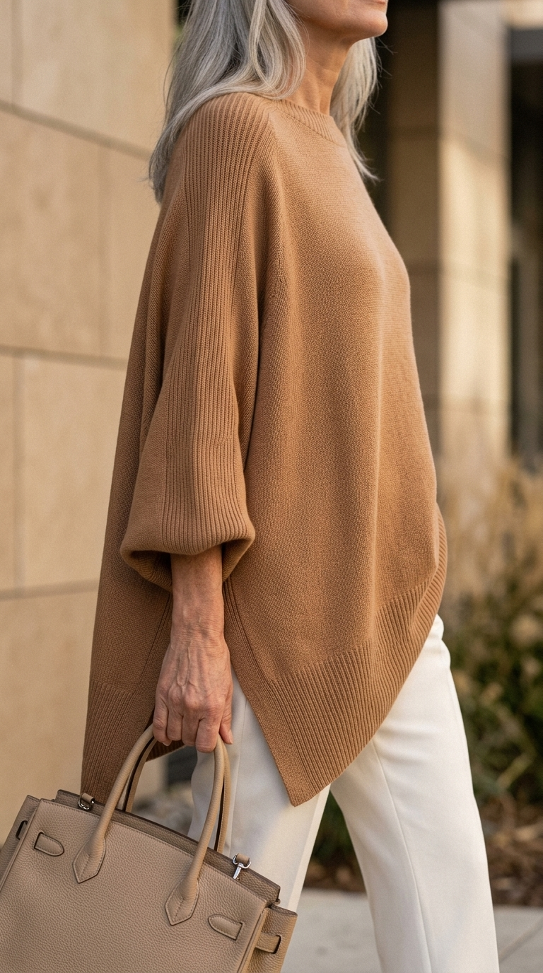 Sophie | The Celeste Cape-Knit Poncho