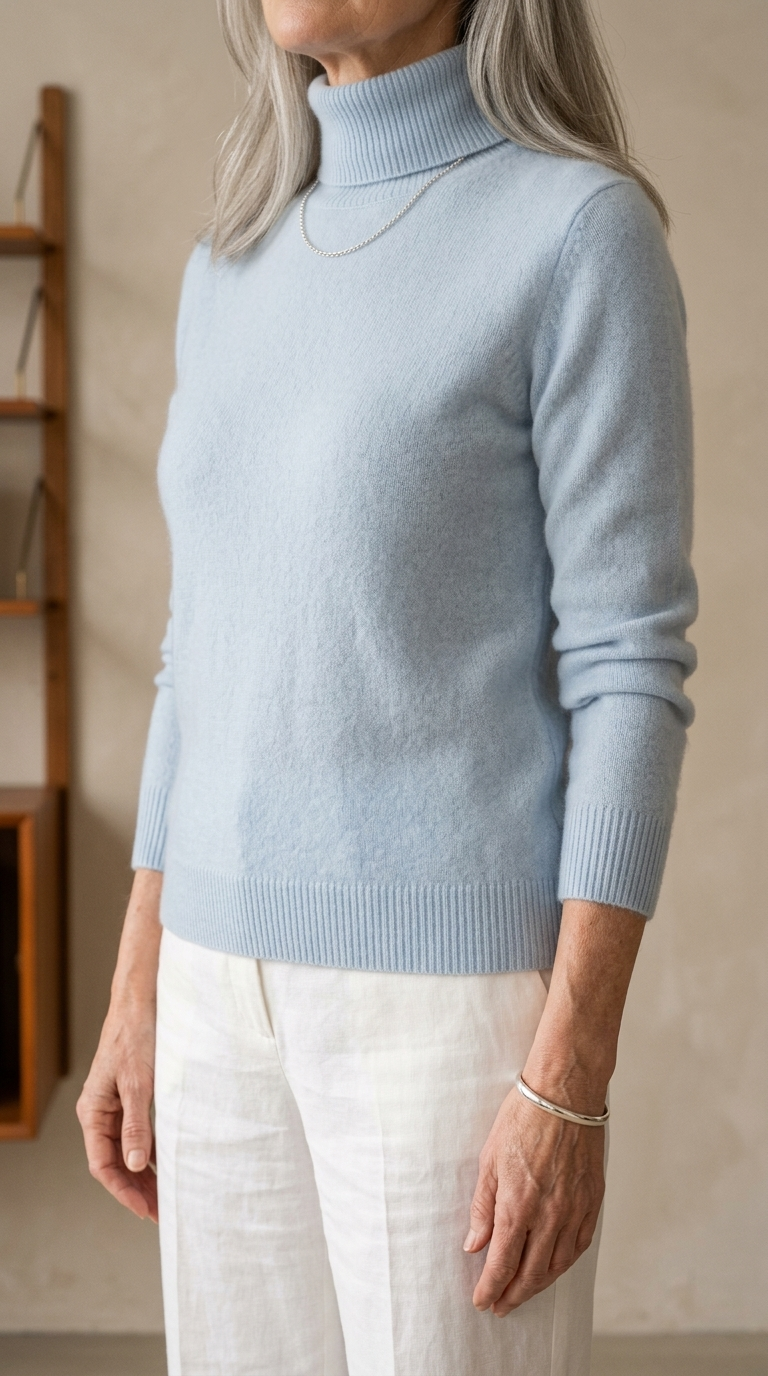 Mira | Mink-Cashmere Turtleneck