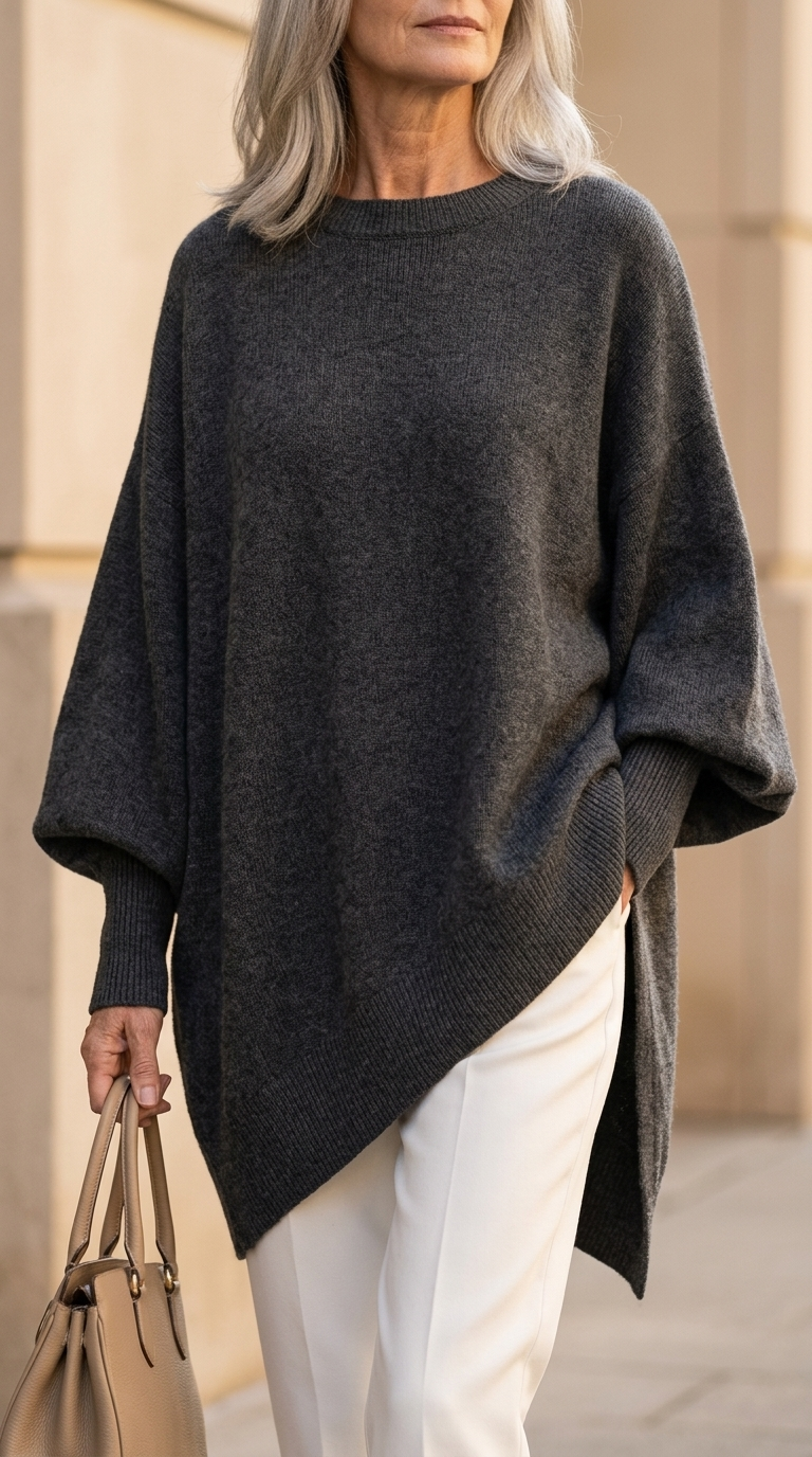 Sophie | The Celeste Cape-Knit Poncho