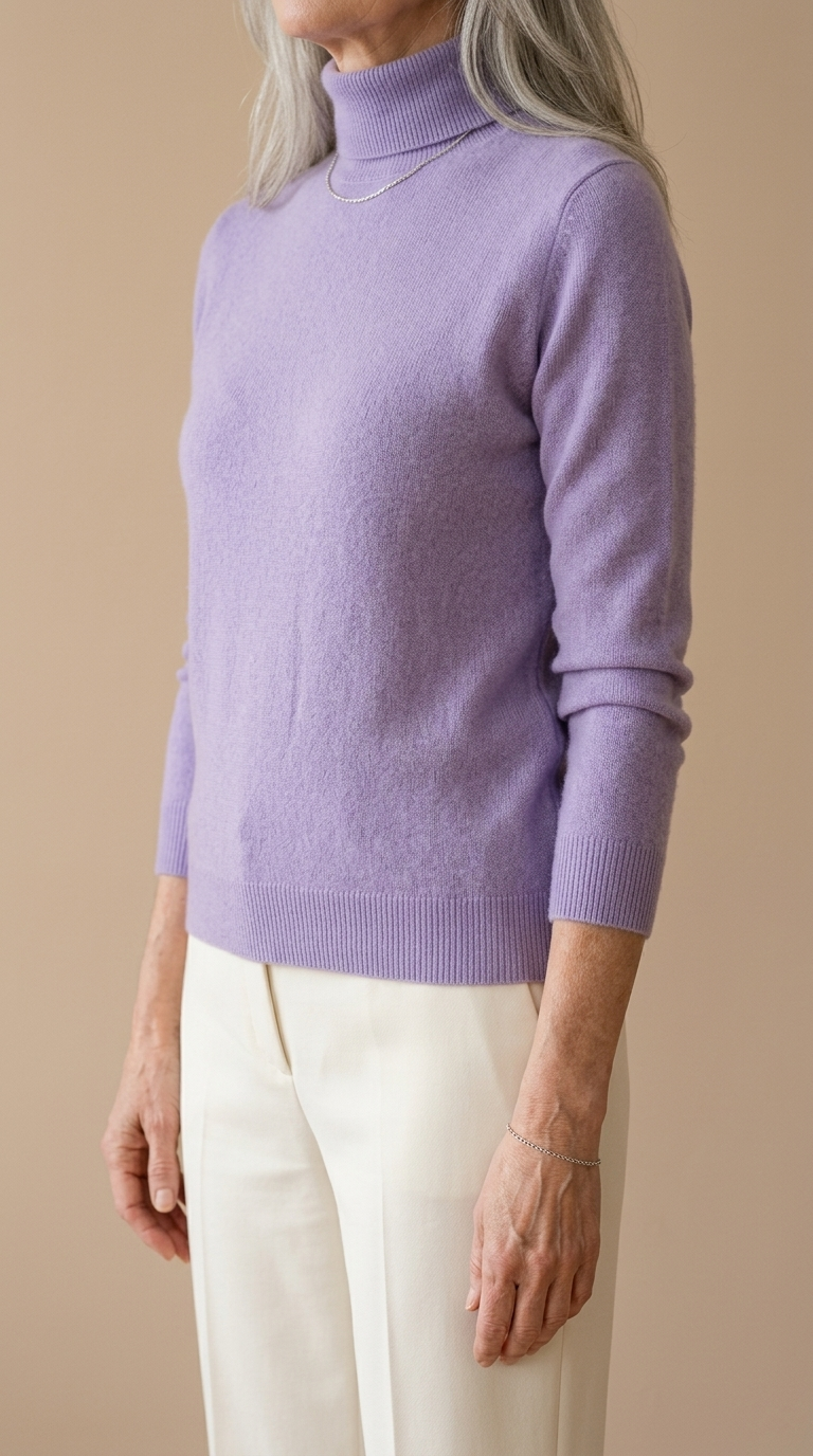 Mira | Mink-Cashmere Turtleneck