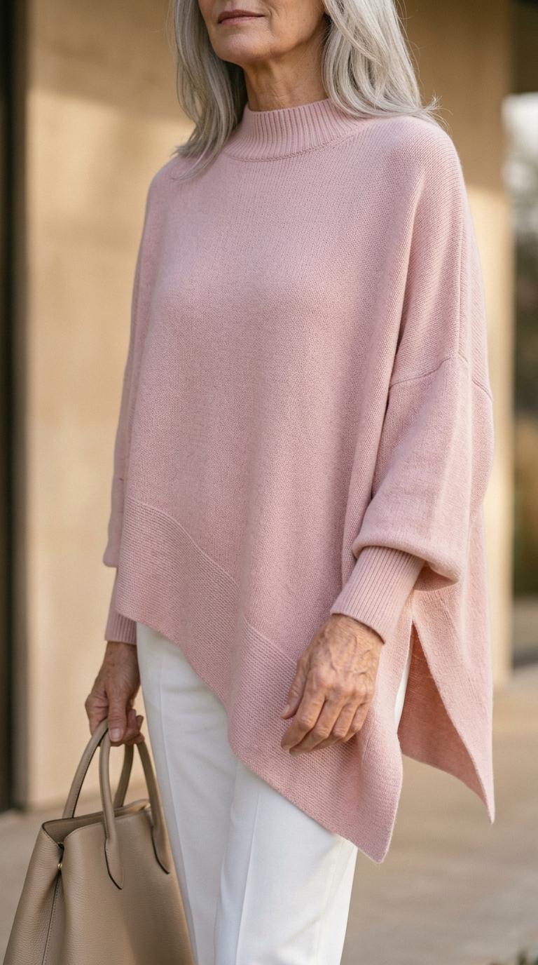 Sophie | The Celeste Cape-Knit Poncho