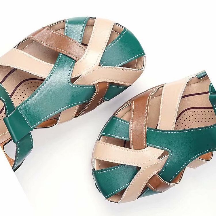 Leather Summer Sandals Women Orthopedic Walking Shoes