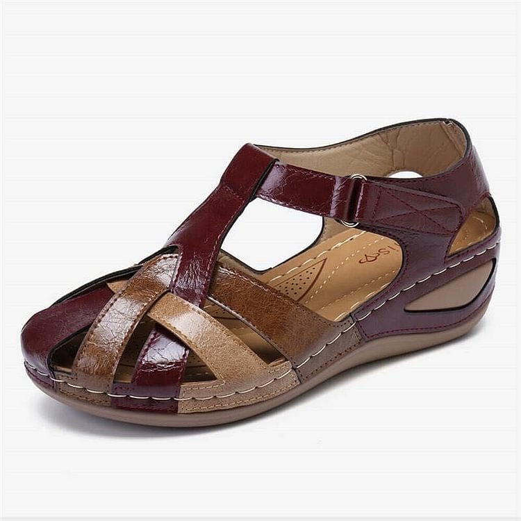 Leather Summer Sandals Women Orthopedic Walking Shoes