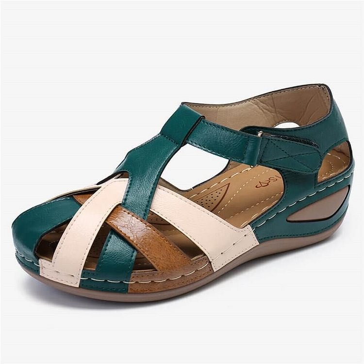 Leather Summer Sandals Women Orthopedic Walking Shoes