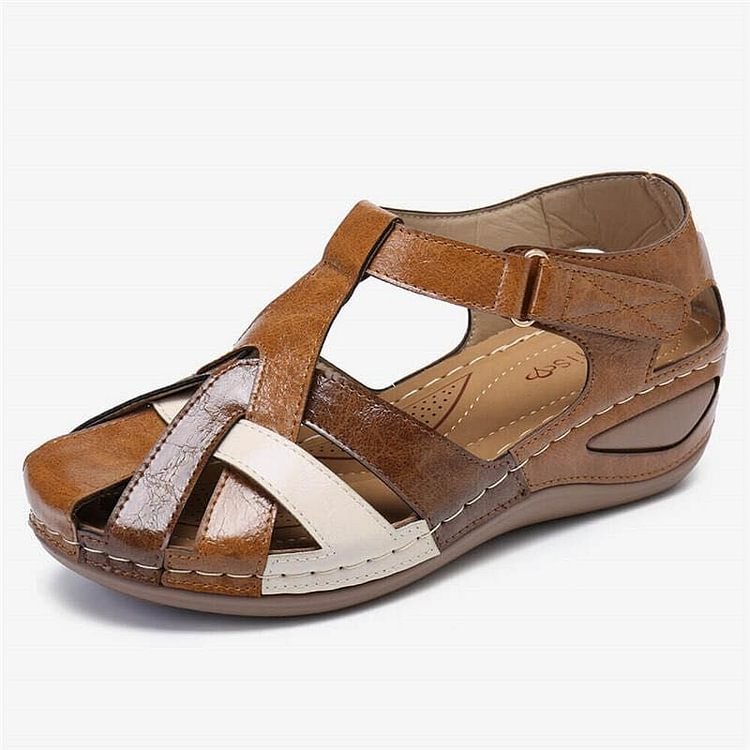 Leather Summer Sandals Women Orthopedic Walking Shoes